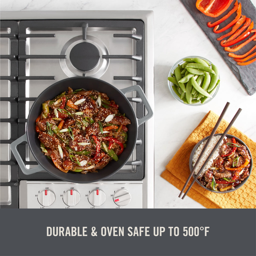 14" Nonstick Cast Iron Wok M9