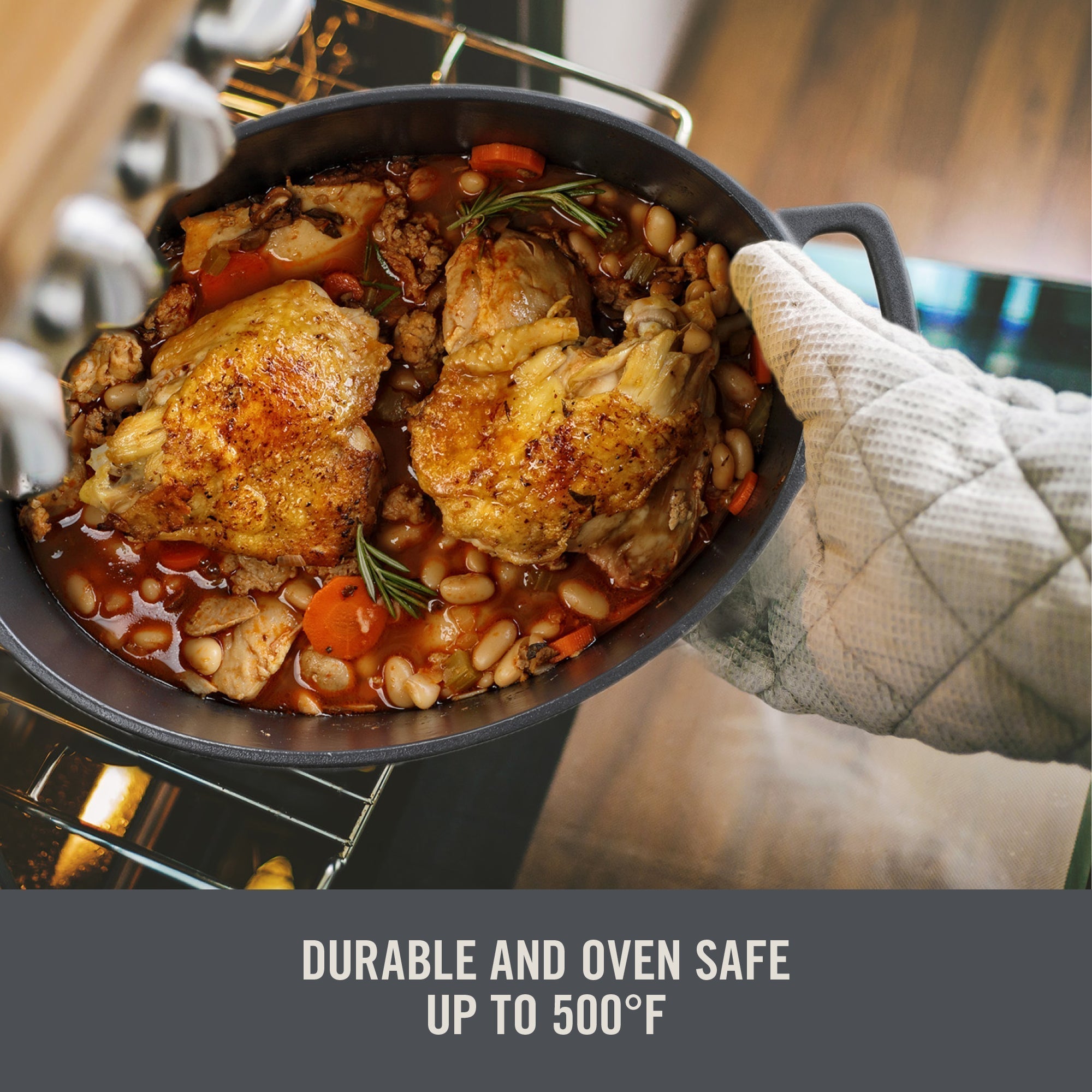 6 Qt. Nonstick Cast Iron Dutch Oven D2