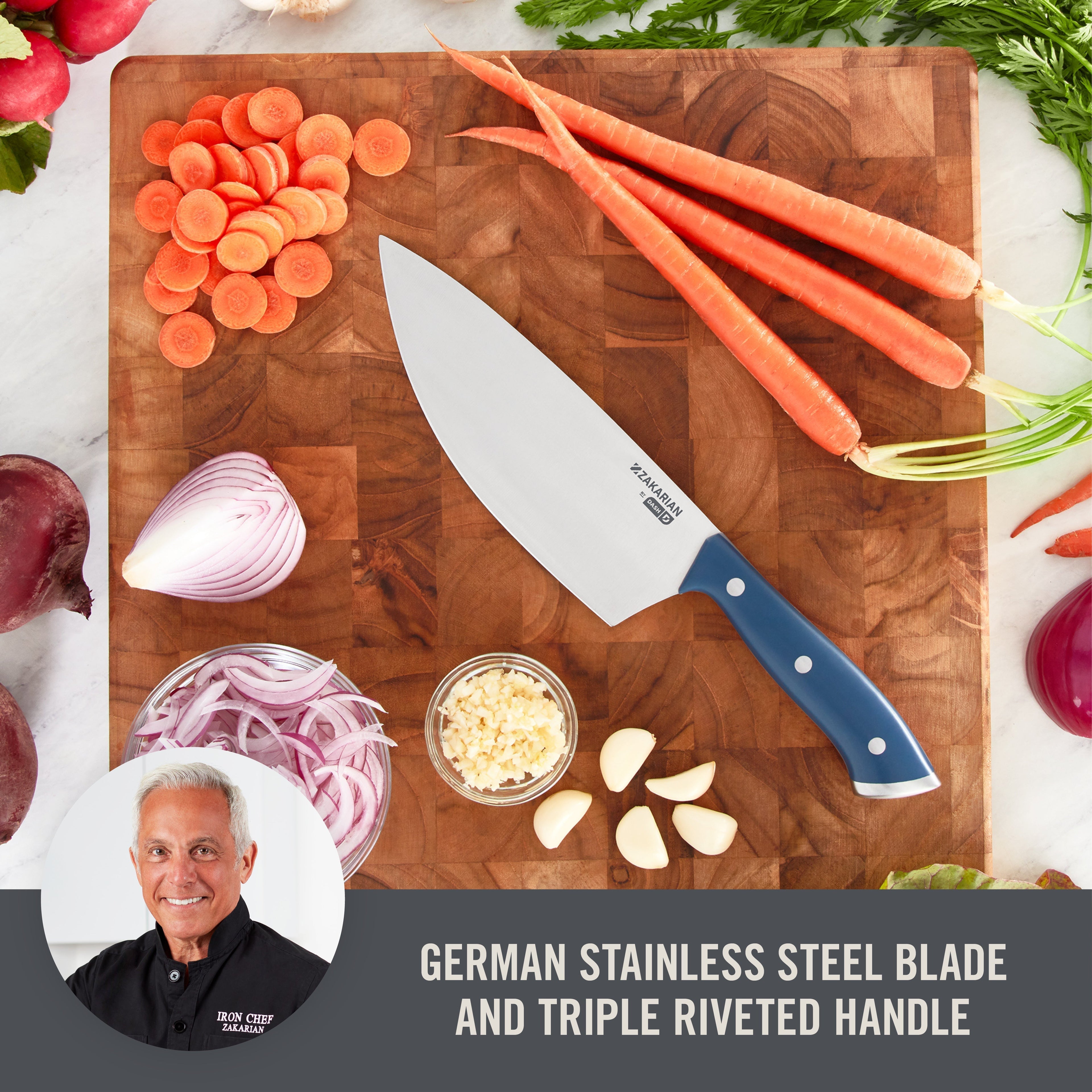7" Rocking Chef Knife with Sheath C0