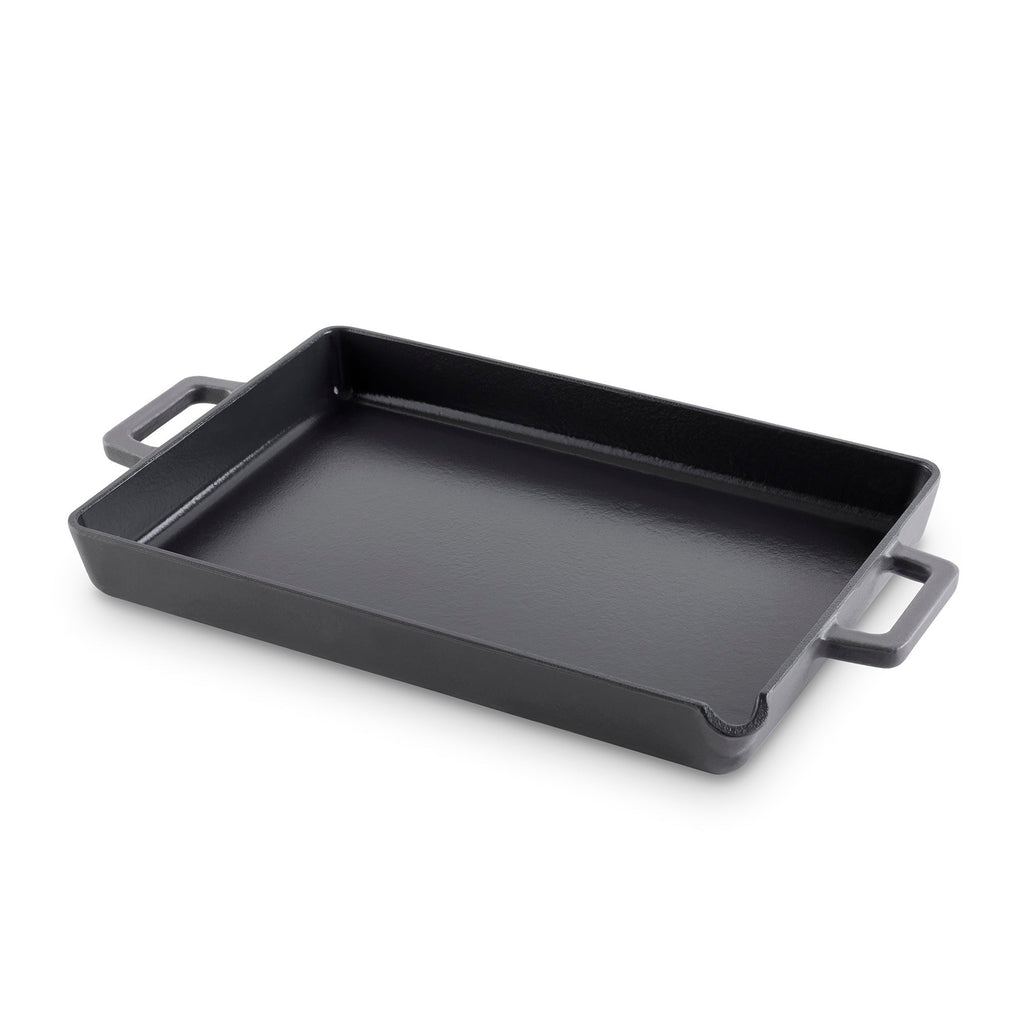 9"x13" Nonstick Cast Iron Pan with Pour Spout T5