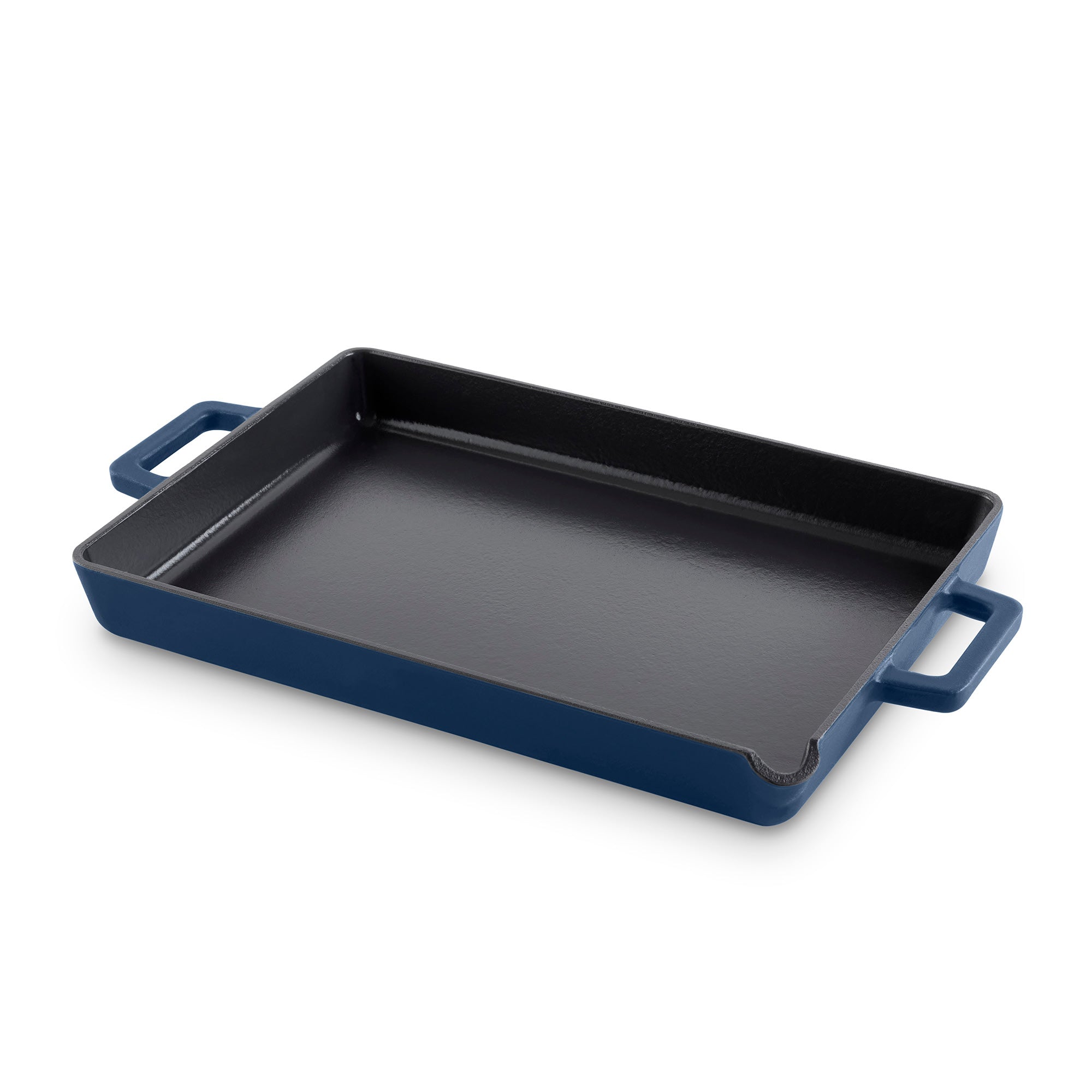 9"x13" Nonstick Cast Iron Pan with Pour Spout T5