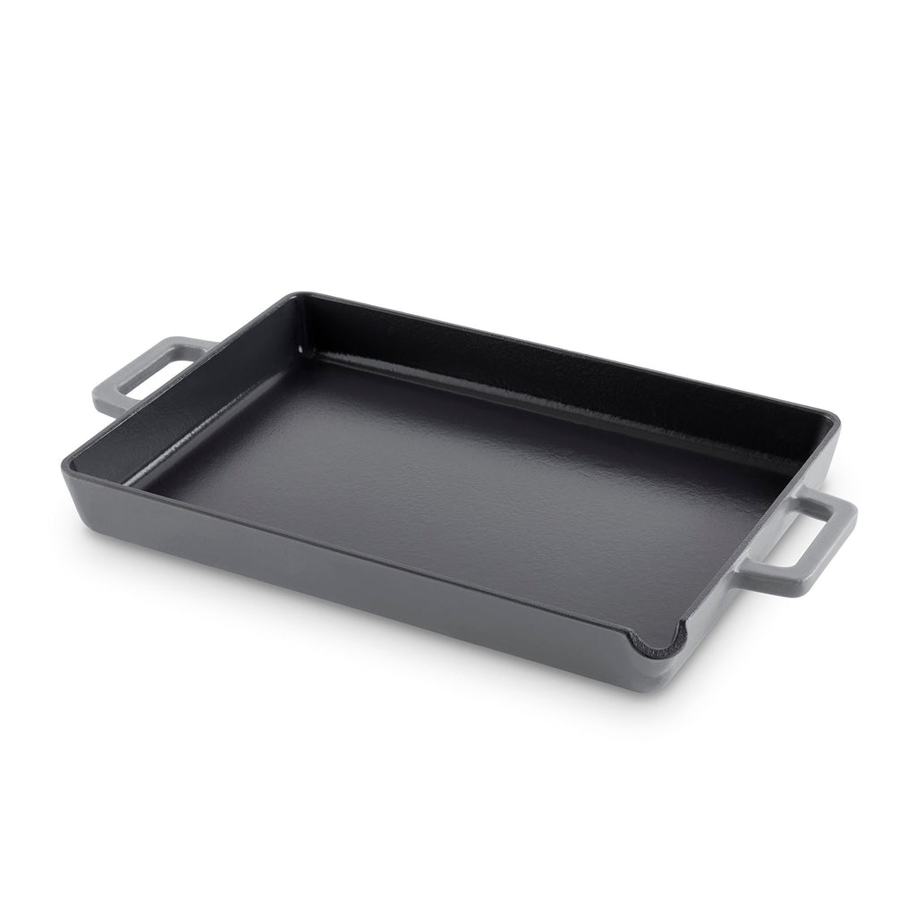 9"x13" Nonstick Cast Iron Pan with Pour Spout T5