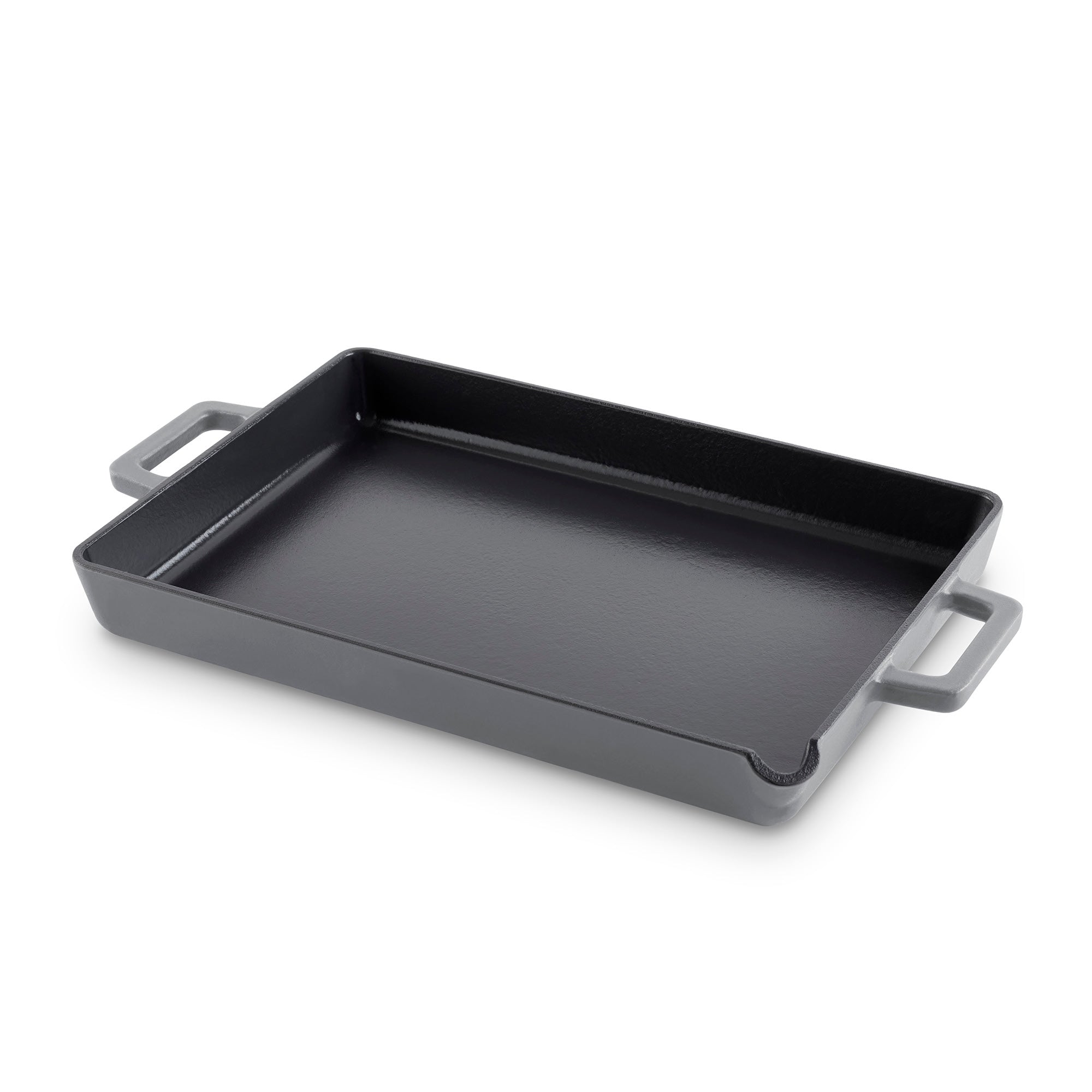9"x13" Nonstick Cast Iron Pan with Pour Spout T5